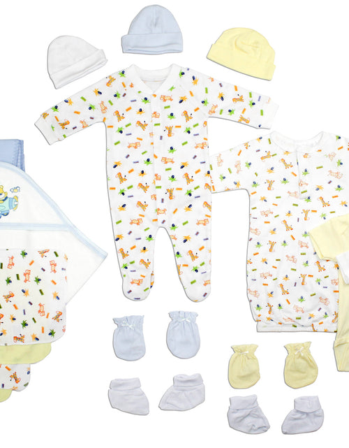 Load image into Gallery viewer, Newborn Baby Boys 21 Pc Layette Baby Shower Gift
