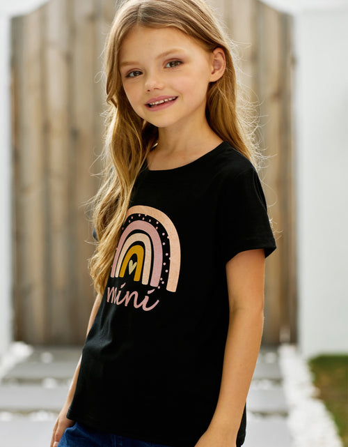 Load image into Gallery viewer, Girls Graphic Round Neck Tee Shirt
