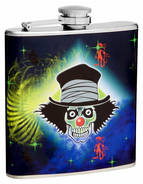 Load image into Gallery viewer, The Evil Clown 6oz Hip Flask - F6TFMEC1
