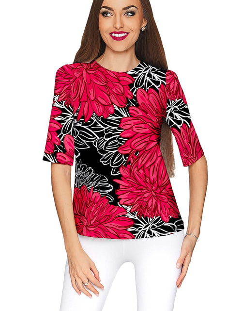 Load image into Gallery viewer, Hit The Mark Sophia Black Floral Sleeved Party Top - Women
