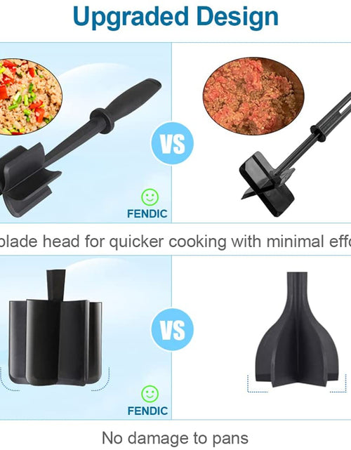 Load image into Gallery viewer, Multifunctional Heat Resistant Meat Masher Nylon Hamburger Chopper
