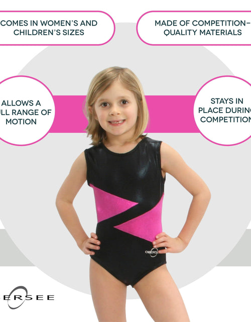 Load image into Gallery viewer, Obersee Girls Gymnastics Leotards One-Piece Athletic - O3GL003
