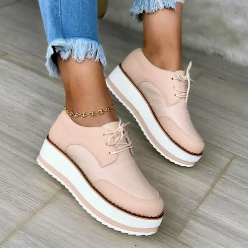 Load image into Gallery viewer, Autumn Women&#39;s Vulcanized Shoes Tennis Thick Sole Sneakers
