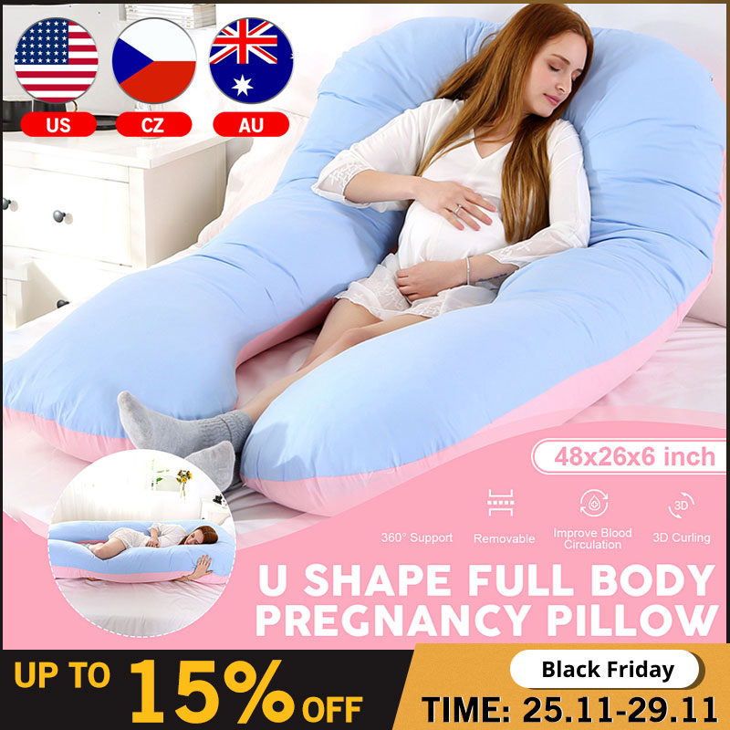 Sleeping Support Pillow For Pregnant Women Body Pure Cotton U Shape