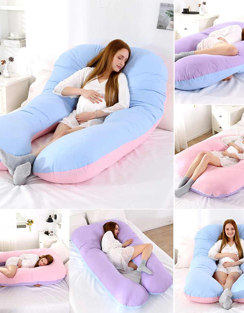 Load image into Gallery viewer, Sleeping Support Pillow For Pregnant Women Body Pure Cotton U Shape

