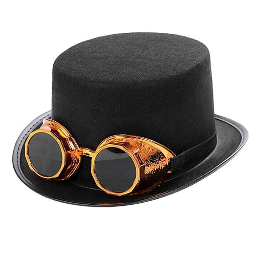 Load image into Gallery viewer, Steampunk Top Hat For Men Steampunk Men Hat Jazz Hat
