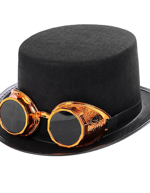 Load image into Gallery viewer, Steampunk Top Hat For Men Steampunk Men Hat Jazz Hat
