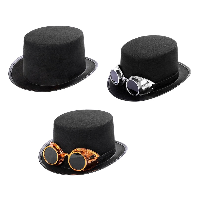 Steampunk Top Hat For Men Steampunk Men Hat Jazz Hat