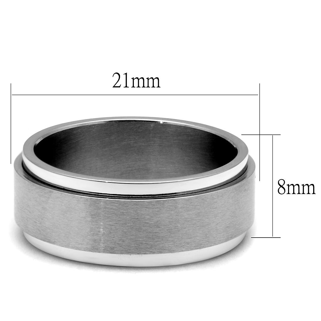 Men's Stainless Steel No Stone Rings