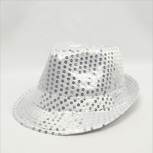 Load image into Gallery viewer, Fashion New Sequins Solid Color Jazz Hat Parent-child Shiny

