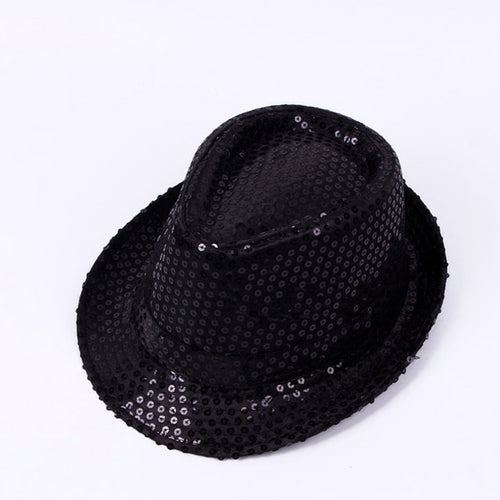 Load image into Gallery viewer, Sequin Street Dance Jazz Hat Solid Color Fashion Wzcx
