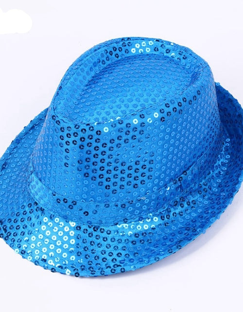 Load image into Gallery viewer, Sequin Street Dance Jazz Hat Solid Color Fashion Wzcx
