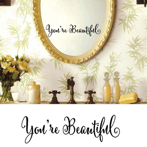 Load image into Gallery viewer, You&#39;re Beautiful - Wall Sticker Art Removable

