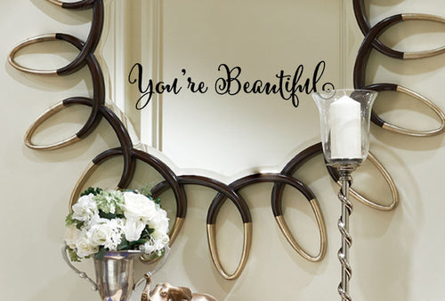 Load image into Gallery viewer, You&#39;re Beautiful - Wall Sticker Art Removable
