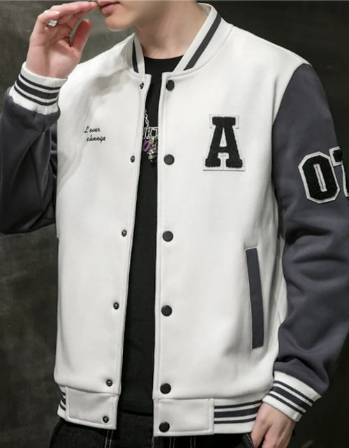 Load image into Gallery viewer, Mens College Baseball Jacket
