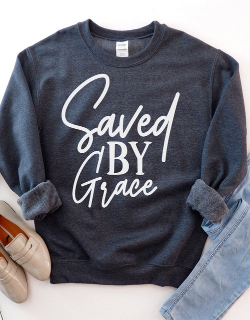 Load image into Gallery viewer, Saved By Grace Sweatshirt
