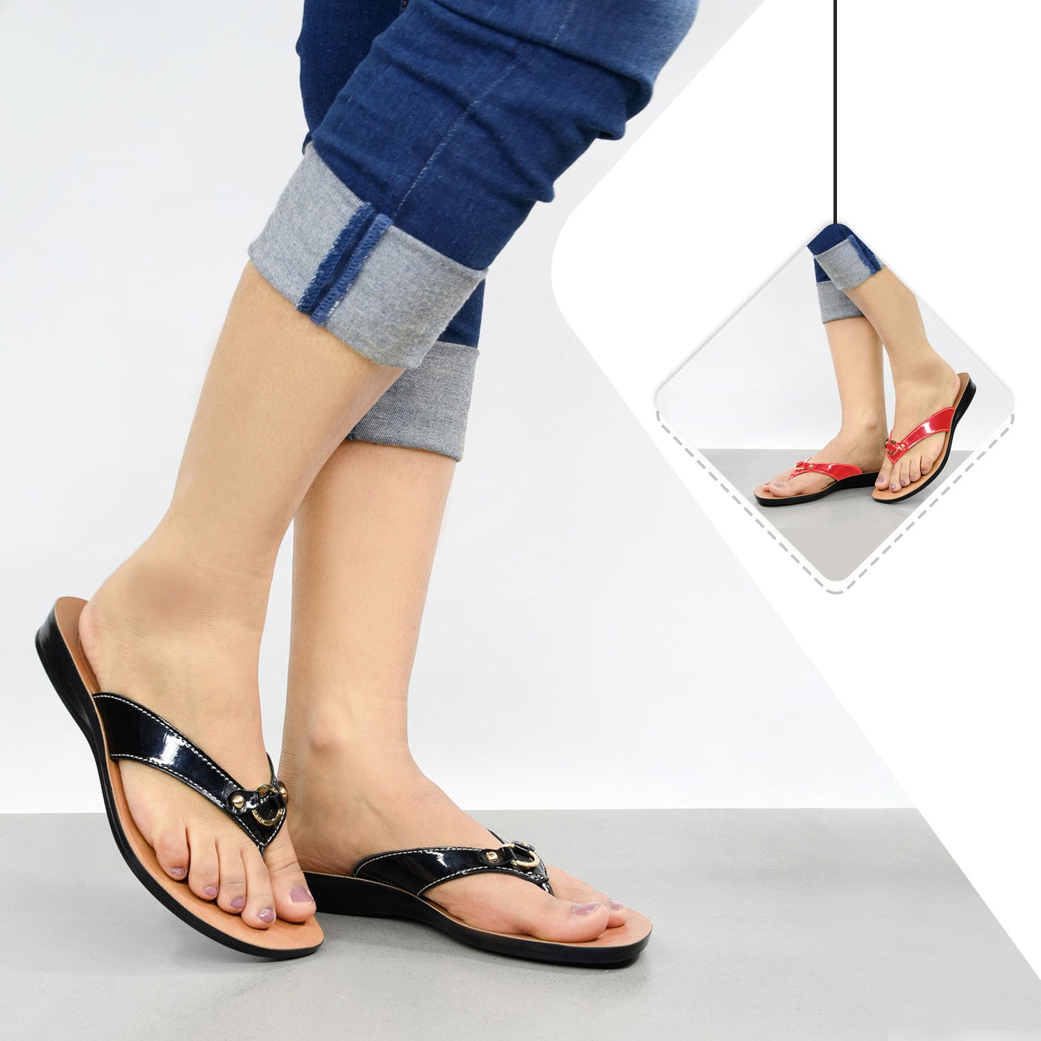 Aerosoft Willow Women’s Comfortable Outdoor Flat Thong Sandals