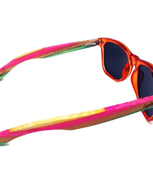Load image into Gallery viewer, Juicy Fruit Multi-Colored Bamboo Polarized Sunglasses, Handcrafted
