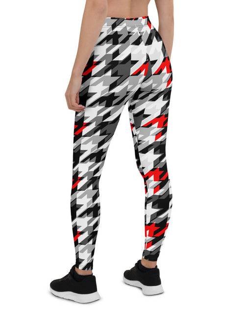 Load image into Gallery viewer, Womens Sports Houndstooth Leggings
